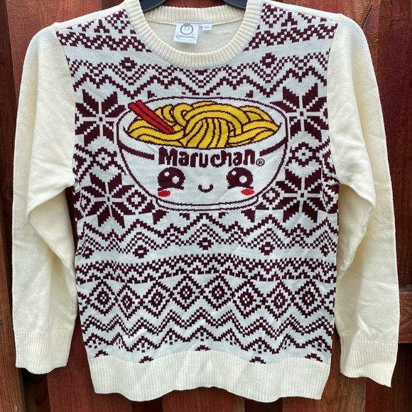 Maruchan Girls Graphic Crew Neck Sweater Size 10-12 - Picture 3 of 6
